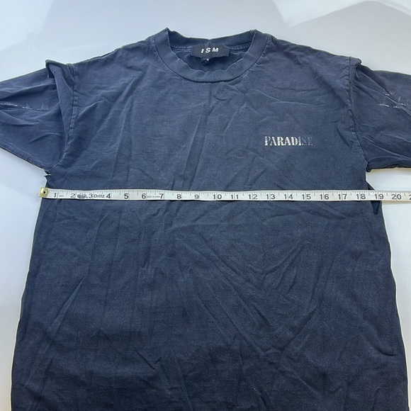 ISM Black Paradise Distressed Long Sleeve Tee N278-50 - Picture 6 of 7